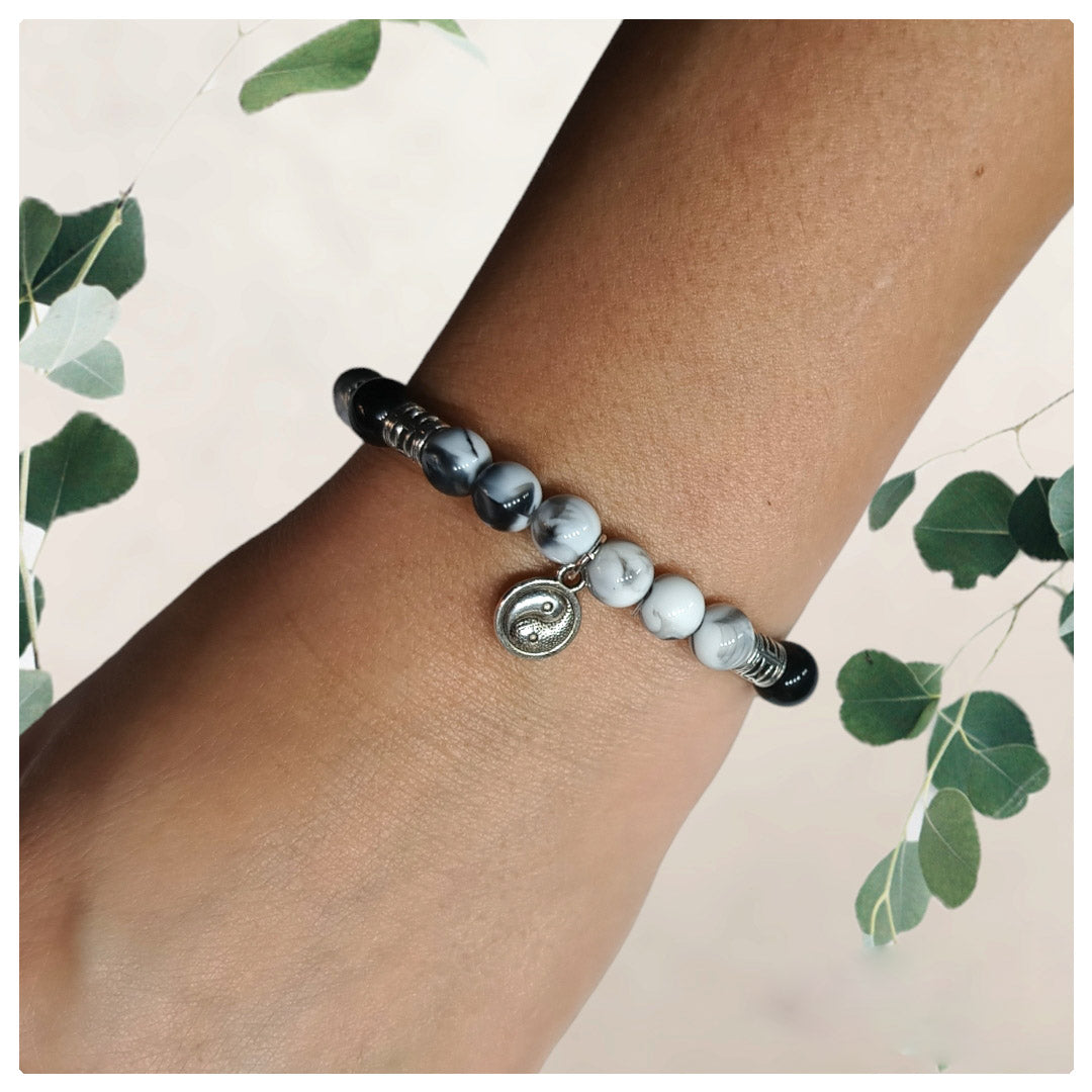 Armband met bedeltje "Yin yang"