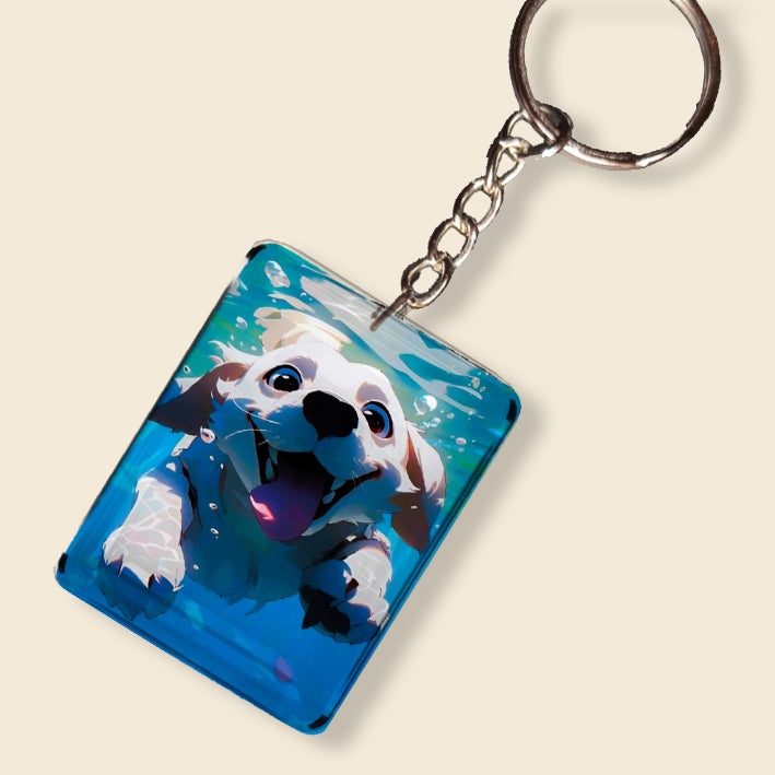 Sleutelhanger Duikende Hond