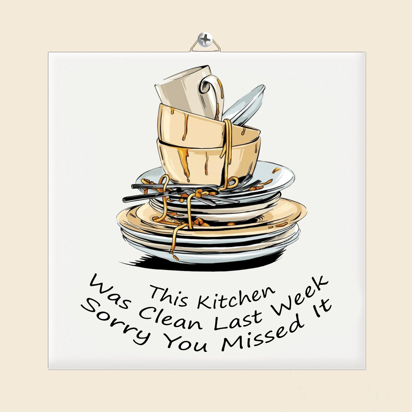 Tegeltje This Kitchen Was Clean