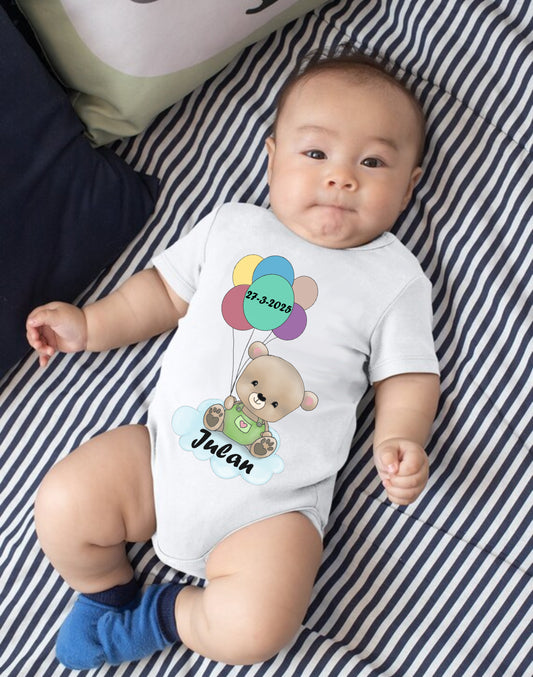 Gepersonaliseerd rompertje met naam, print of leuke tekst.<<MEER INFO>>